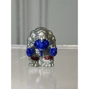 Zinkies Squinkies  .75" Rubber Collectible Mini Toy Figure Alien? Monster? Blue